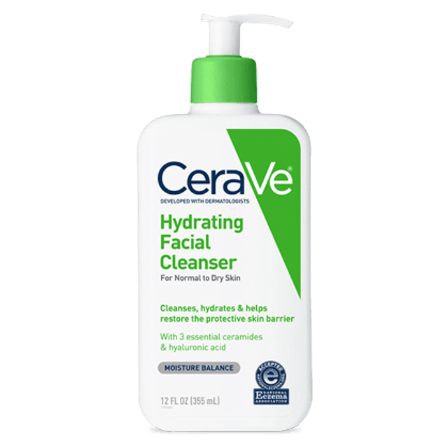 CeraVe Sữa Rửa Mặt cho Da Thường và Da Khô Hydrating Facial Cleanser 1