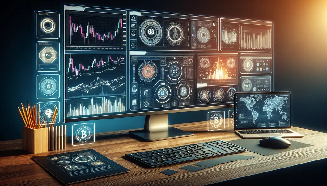 Giao diện của nền tảng giao dịch Binance với các biểu đồ và cặp tiền ảo.